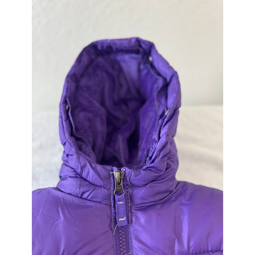 Snozu Kids Puffer Jacket 4T – Purple Teal Ombre Faux-Fur Lined Hooded Coat - Picture 8 of 9